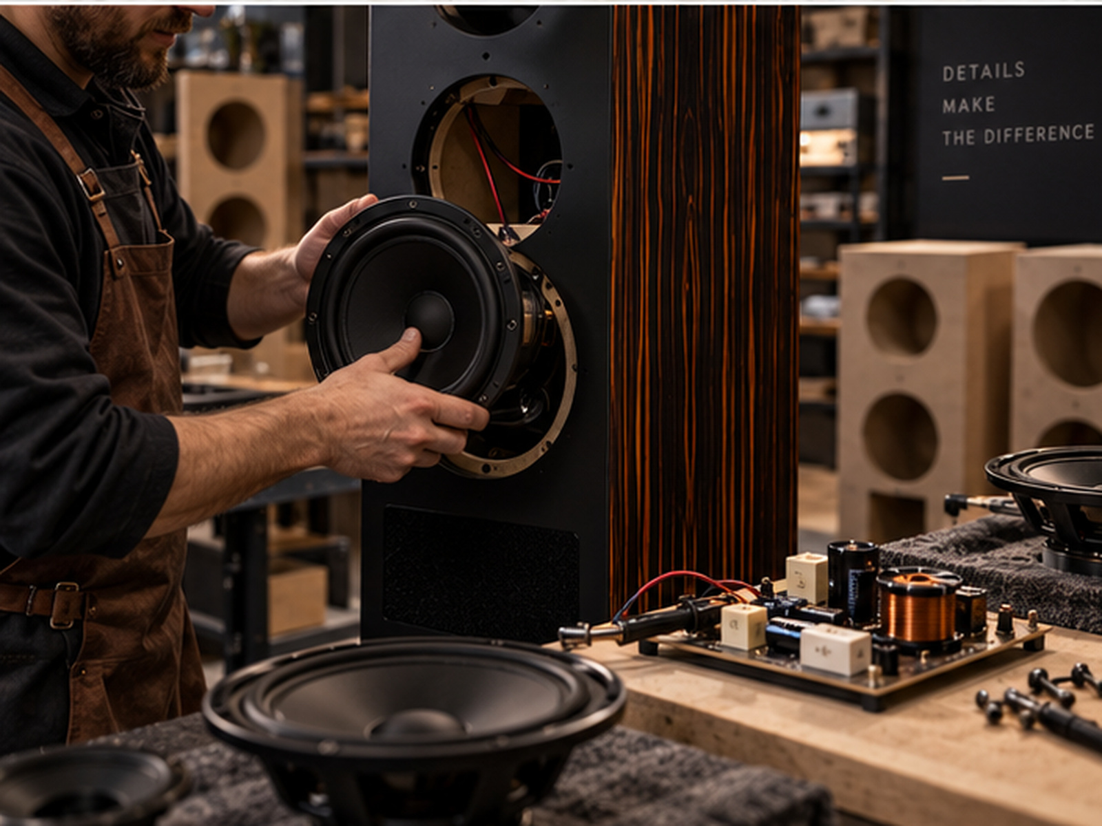 Installing a driver with crossover components on the workbench
